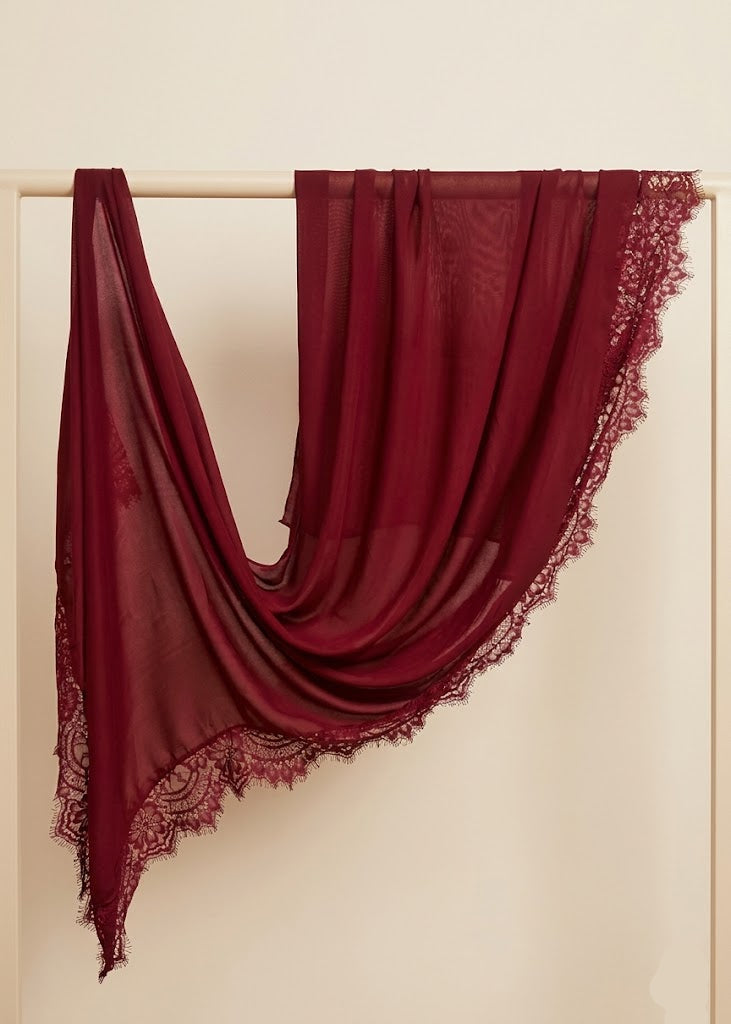 Ruby Elegance Lace Modal hijabs