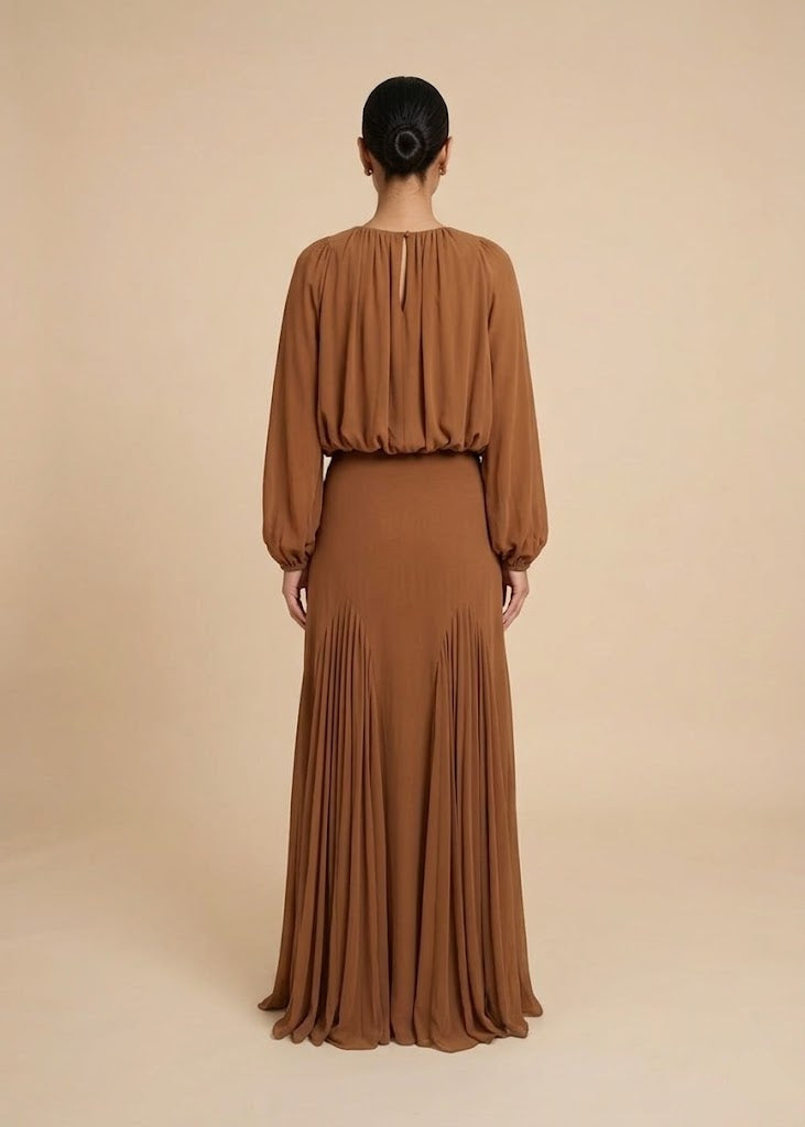 Lumiere Flowy Mesh Maxi Dress (2 Colors)