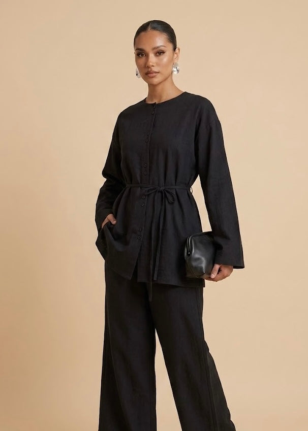 Nawal Button-Down Set(2 Colors)