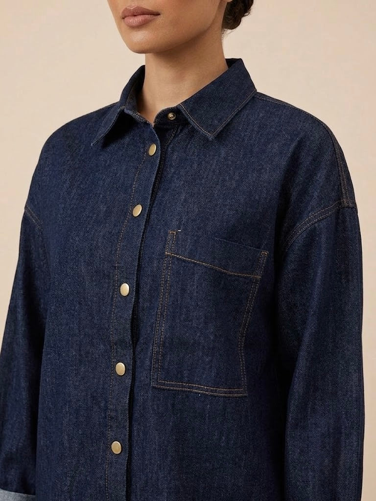 Aveline Light weight Denim Co-ord set