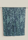 Snake print Modal Hijab- Sea Green