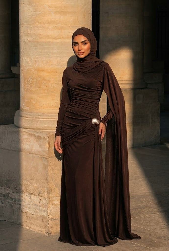 Amrozia Draped Dress (2 Colors)