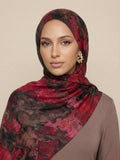 Nebula Maroon Modal Hijab