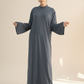 Heba Lightweight Knit Abaya Dress (8 Colors)