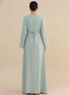 Maanah linen blend dress with slip (3 Colors)