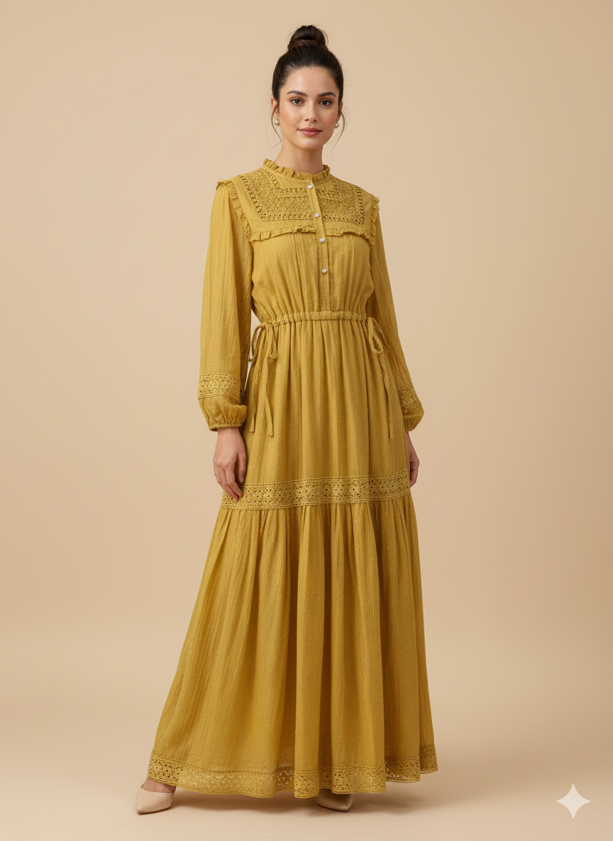 Hadeeqa rhinestone dress (9 Colors)