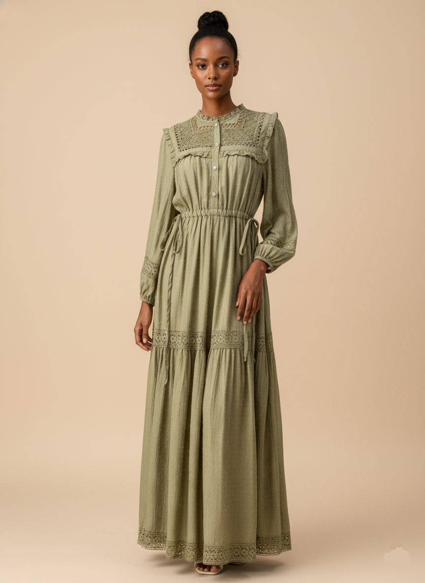 Hadeeqa rhinestone dress (9 Colors)