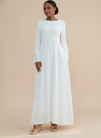 Maanah linen blend dress with slip (3 Colors)