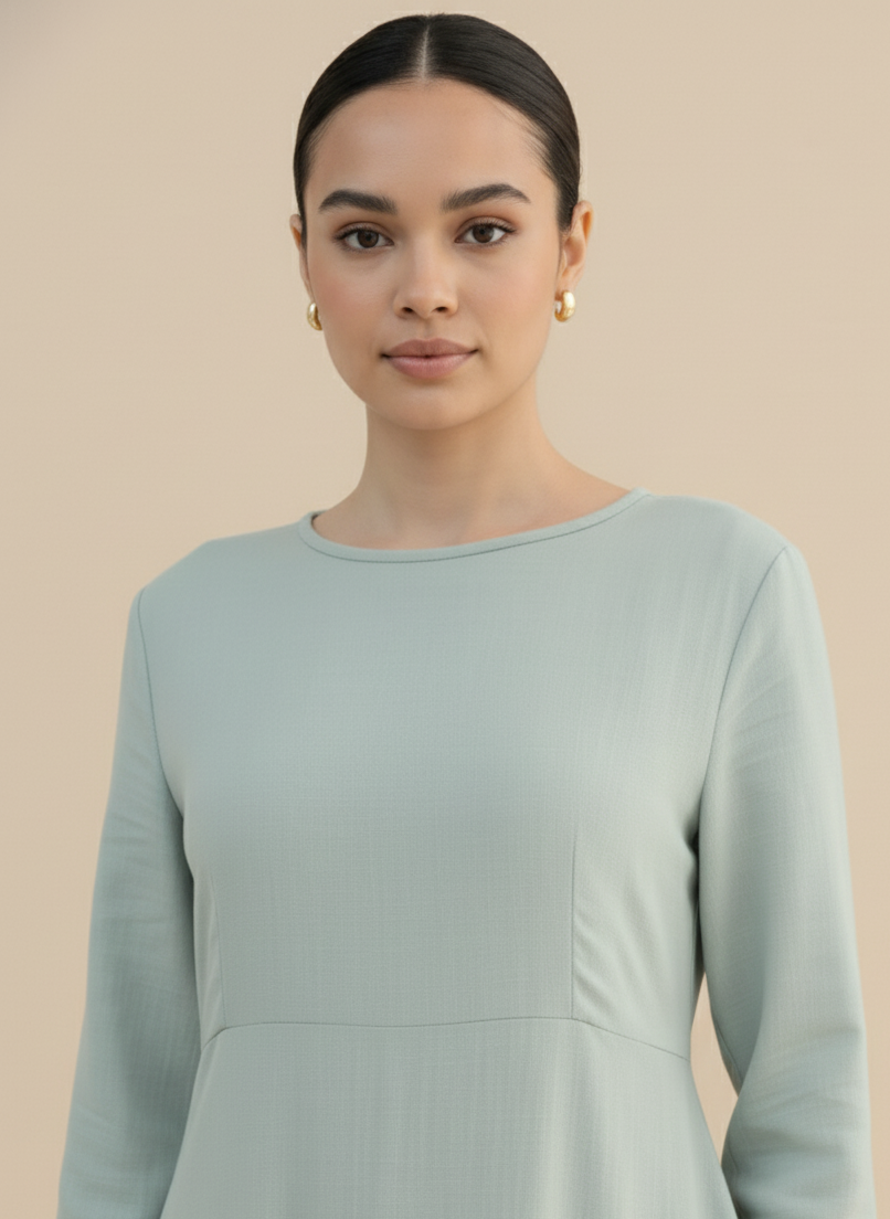 Maanah linen blend dress with slip (3 Colors)