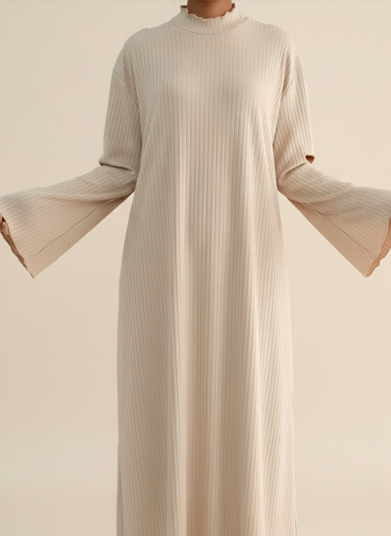 Heba Lightweight Knit Abaya Dress (8 Colors)