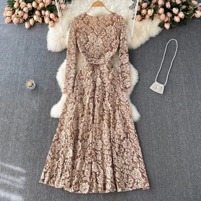 A'idah Elegant Lace Dress