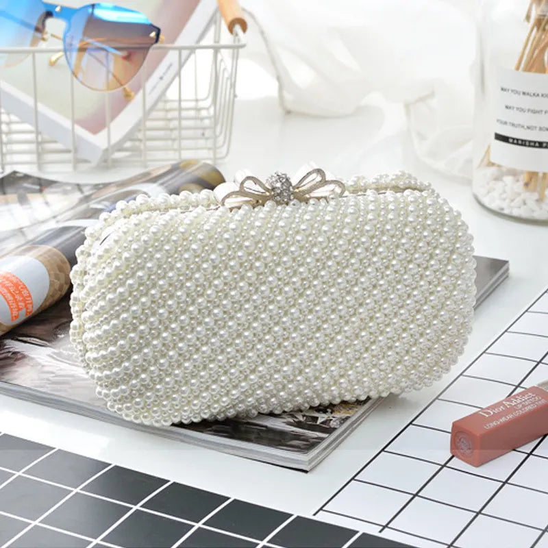Jacqueline pearl clutch bag(2 Colors)