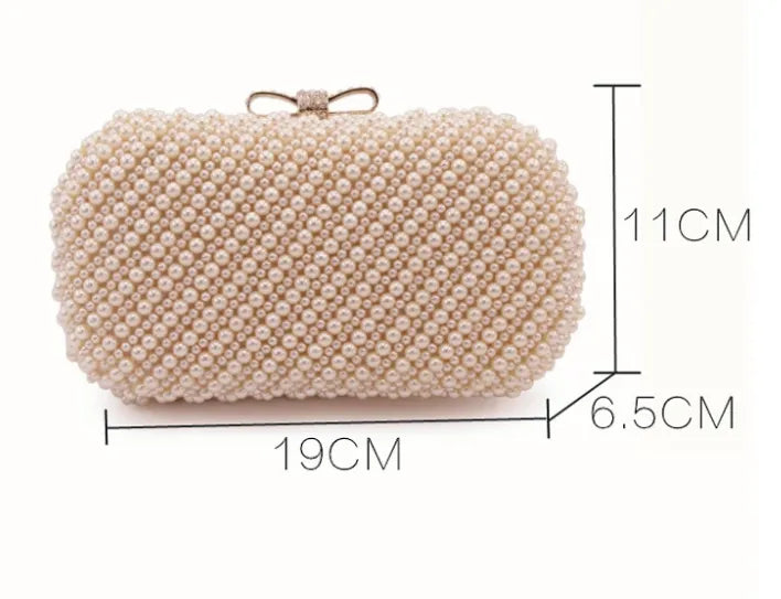 Jacqueline pearl clutch bag(2 Colors)