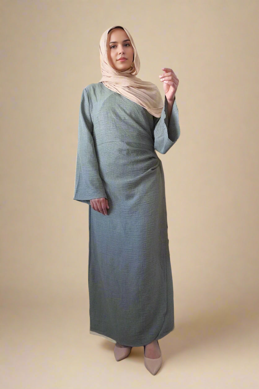 Hababah wrap abaya dress (5 Colors)