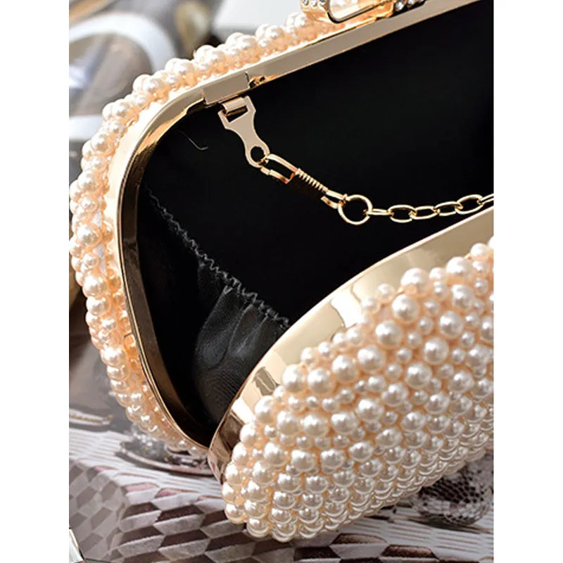 Jacqueline pearl clutch bag(2 Colors)