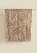 Snake print Modal Hijab - Muddy brown