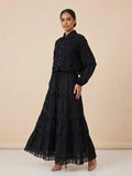 Anoosha Lace Crop Top & Skirt Set (3 Colors)