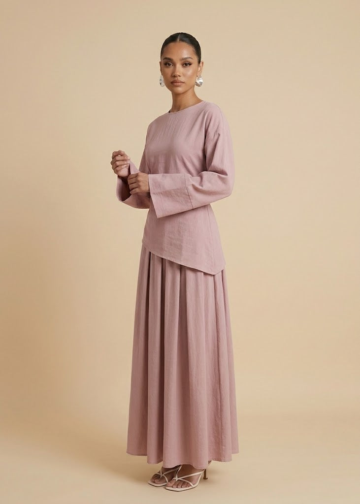 Maqboola Two piece skirt set (6 Colors)