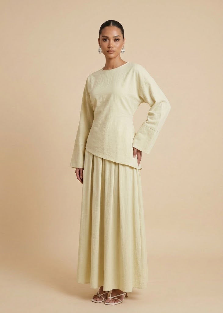 Maqboola Two piece skirt set (6 Colors)