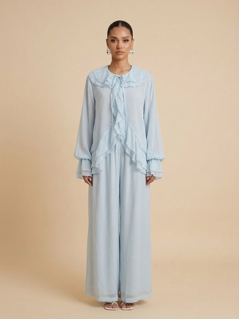 Fawziya  Ruffled Co-Ord Set