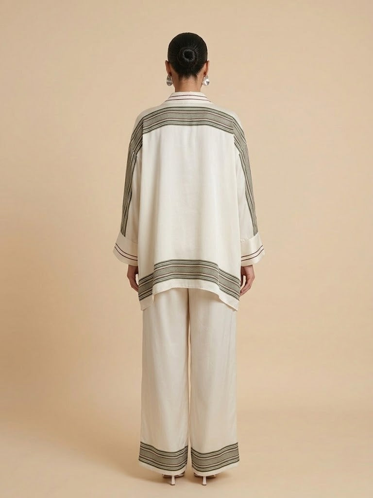 Hoorulain  Oversized Geometric Co-ord set