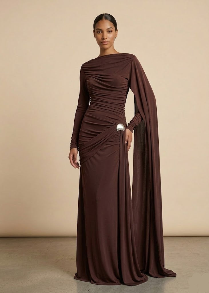 Amrozia Draped Dress (2 Colors)