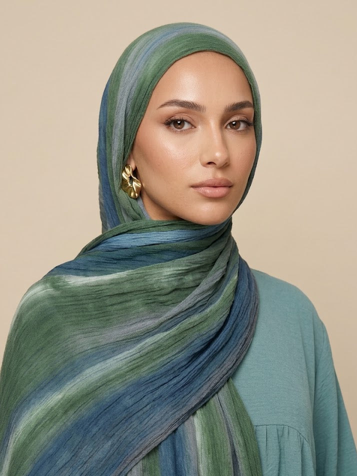 Lubana Tie-Dye Crinkle Modal Hijabs
