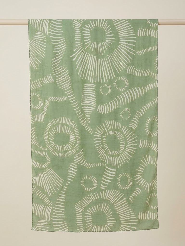 Olive Sunburst Modal Hijab
