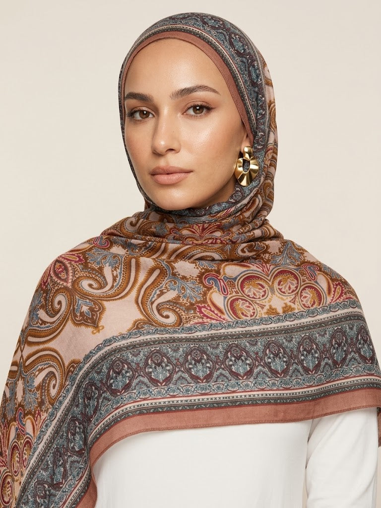 Antique Roswood Modal Hijab