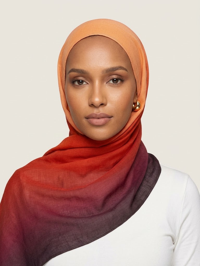 Burnt Sunset Modal Hijab