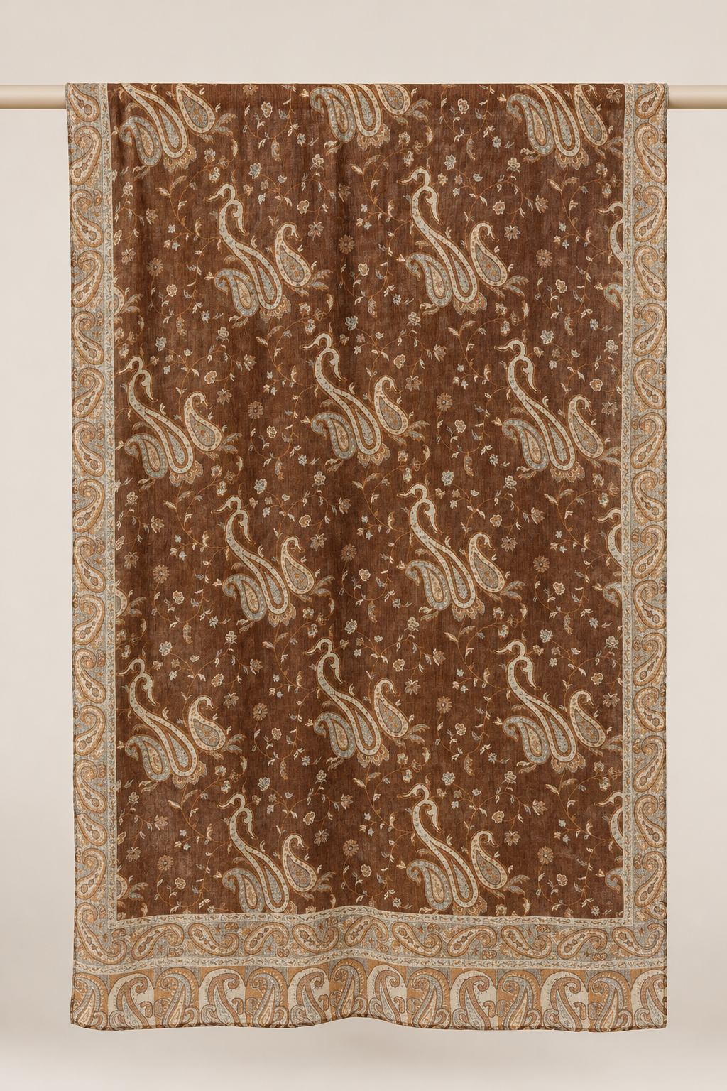 Caramel Paisley Pashmina inspired Modal Hijab
