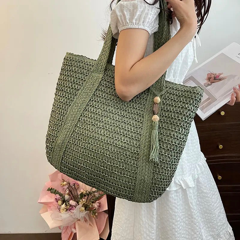 Elen Straw Woven Handbag (3 Colors)