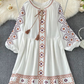 Alisha embroidery tunic dress (3 Colors)