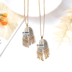 Al Aqsa Mosque Keffiyeh Pendant Necklace (2 colors)