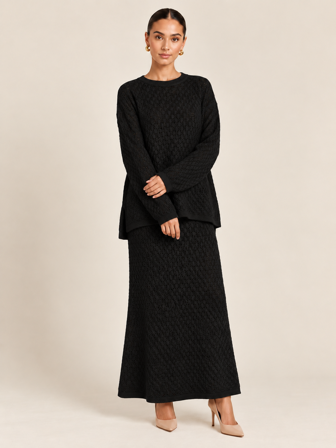 Inaya PullOver top & Skirt Set (4 Colors)