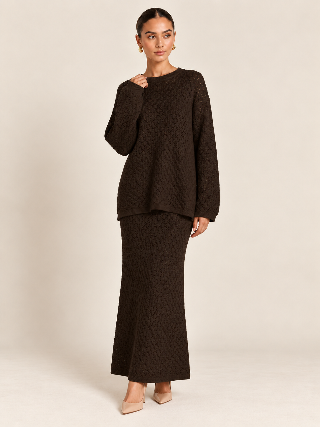 Inaya PullOver top & Skirt Set (4 Colors)