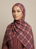 Plum Sunset Modal Hijab