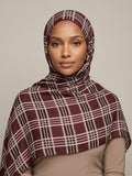 Mocha Grid Modal Hijab