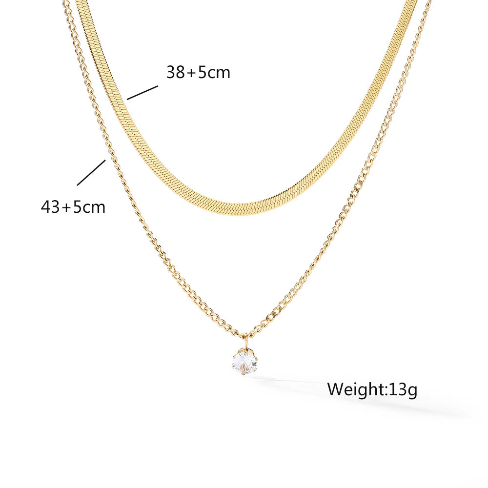 Lydia layered Necklace (4 patterns)