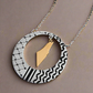 Kufiya Pattern Map Pendant Necklaces (2 colors)