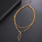 Palestine flag-inspired necklace (2 styles)