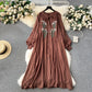 Qadira Embroidered Loose Tunic Dress