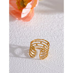 Ember Adjustable Layered Ring