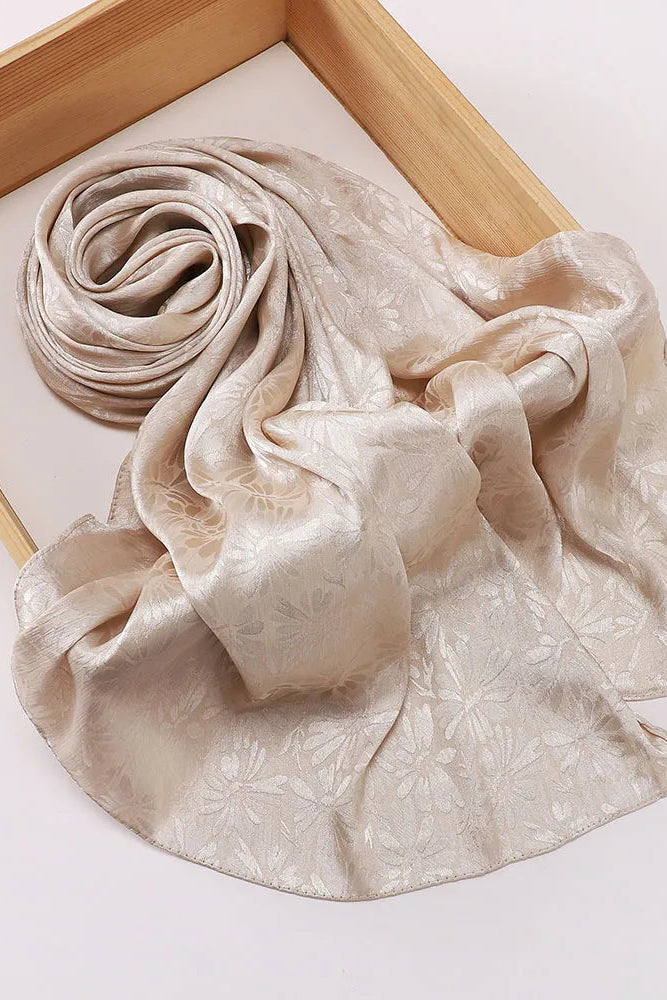 Layan Crepe satin Hijabs(12 Colors)