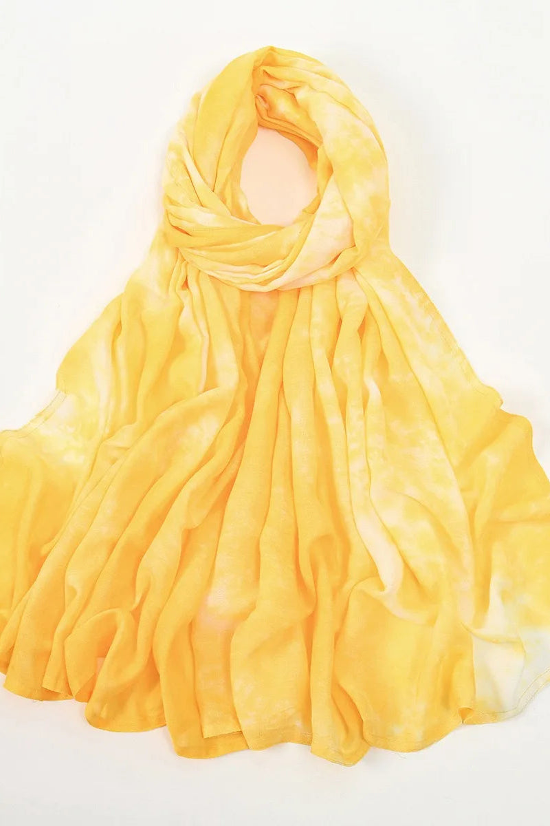 Alzubra Tie-Dye Patterned Scarves(12 Colors)