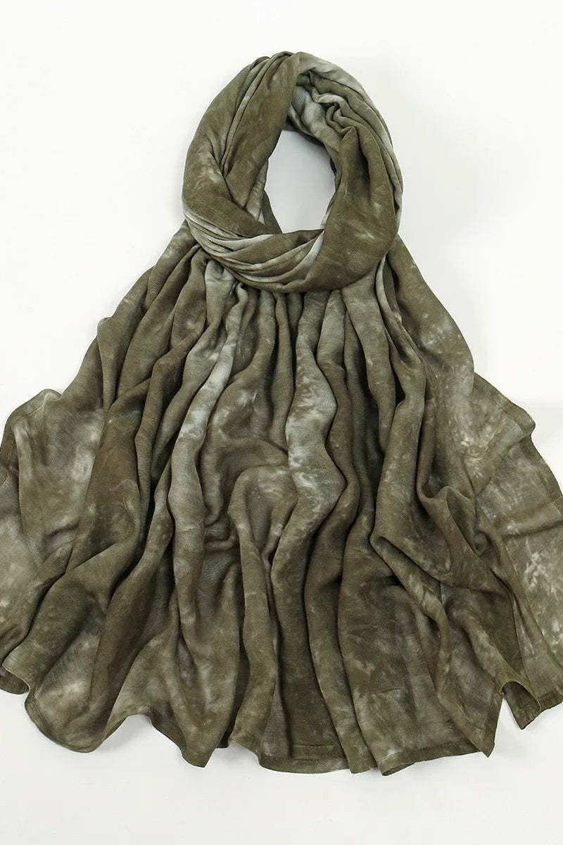 Alzubra Tie-Dye Patterned Scarves(12 Colors)