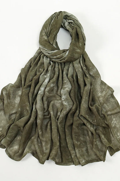 Alzubra Tie-Dye Patterned Scarves(12 Colors)