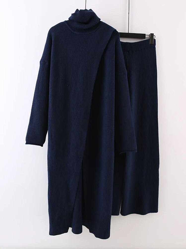 Addison Two piece set- Sweater+ Wide Leg Pants (4 Colors)