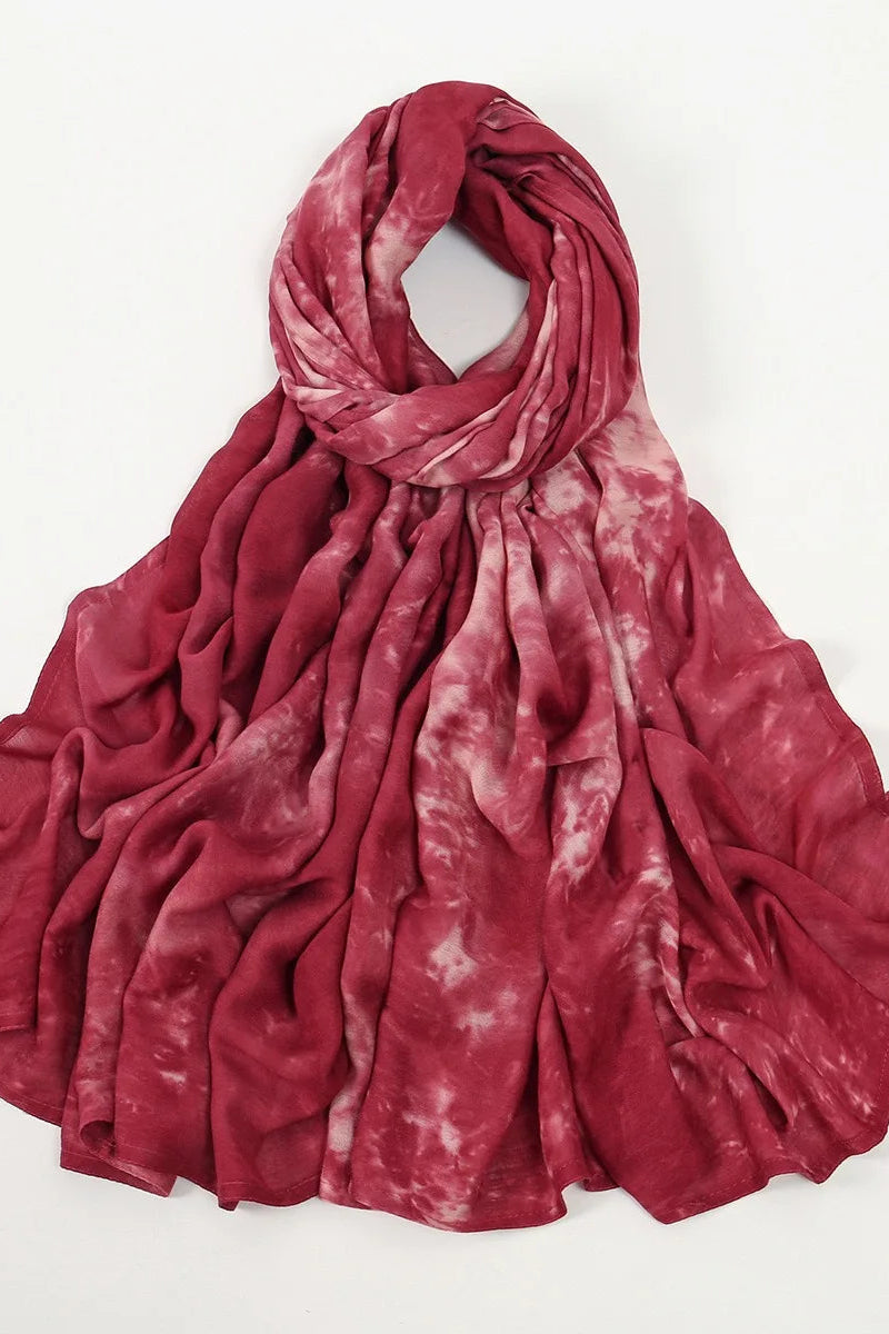 Alzubra Tie-Dye Patterned Scarves(12 Colors)