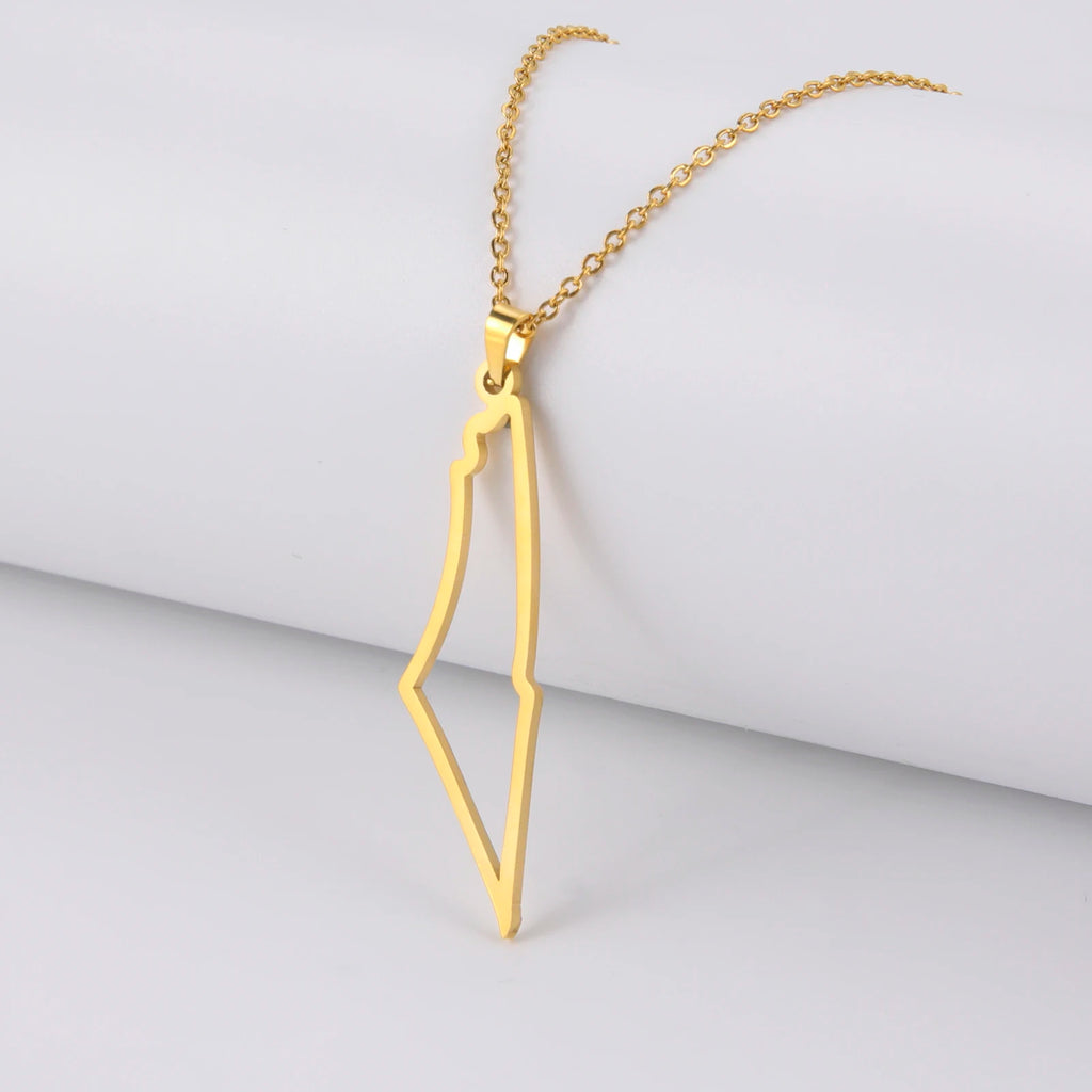 Palestine flag-inspired necklace (2 styles)